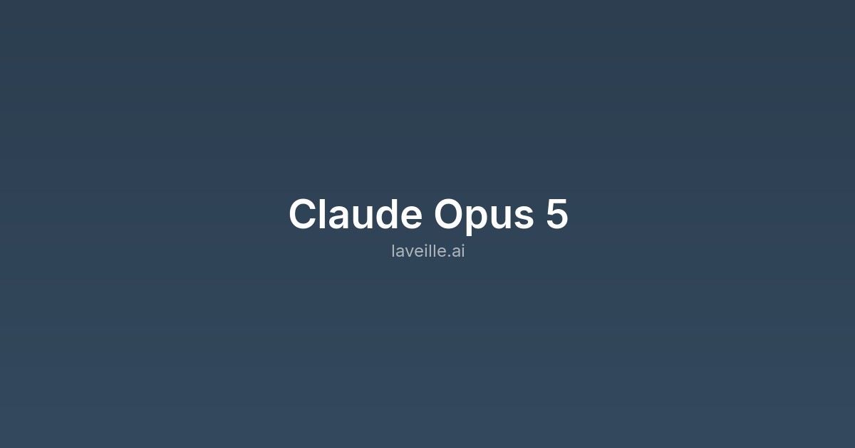 Capture d'écran de Claude Opus 5