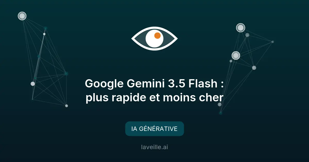 Google Gemini 3.5 Flash : plus rapide et moins cher