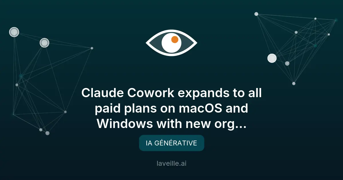 Claude Cowork étendu avec contrôles organisationnels
