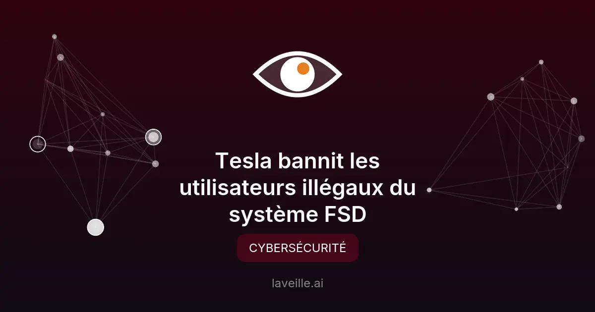 Tesla bannit les utilisateurs illégaux du système FSD