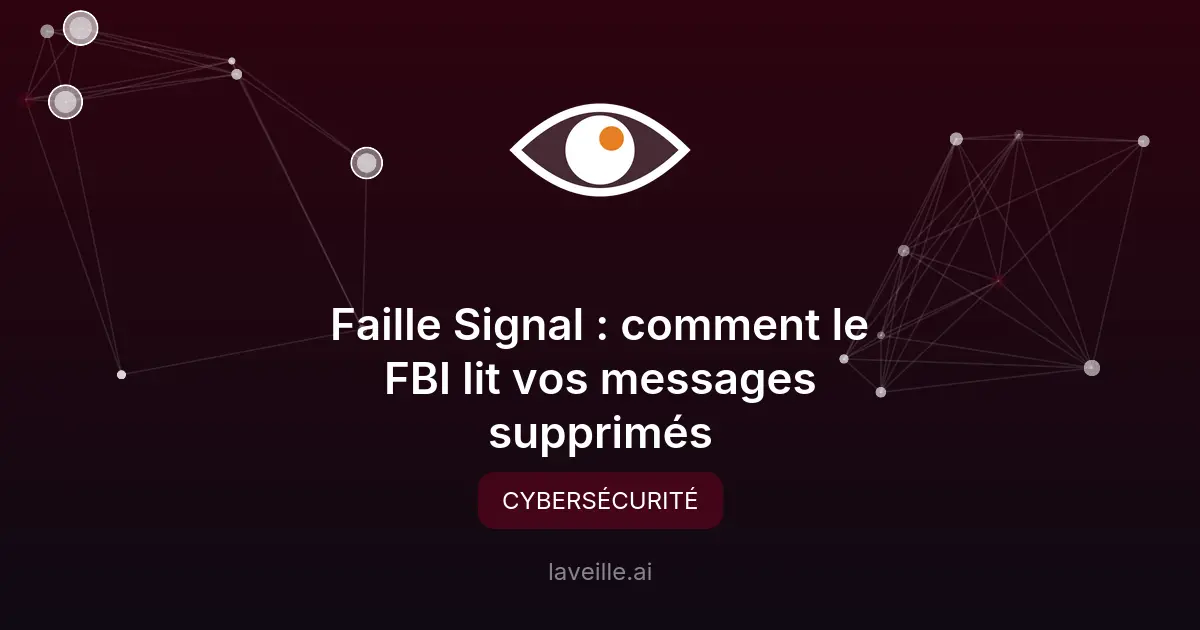 Faille Signal : comment le FBI lit vos messages supprimés