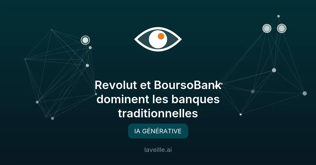 Revolut et BoursoBank dominent les banques traditionnelles
