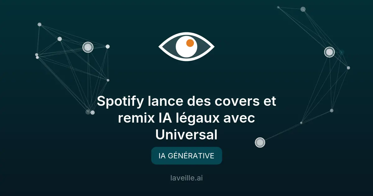 Spotify lance des covers et remix IA légaux avec Universal