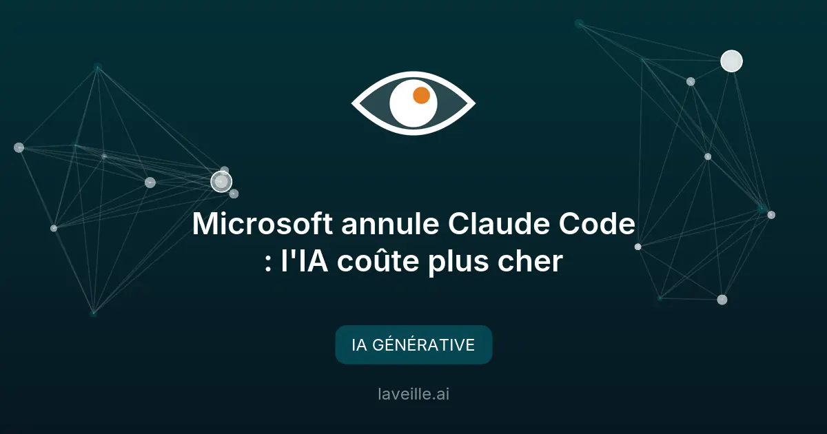 Microsoft annule Claude Code : l'IA coûte plus cher