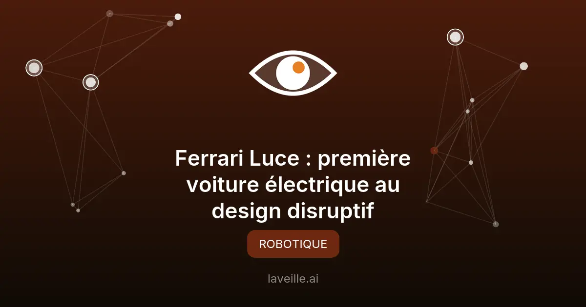 Ferrari Luce : première voiture électrique au design disruptif