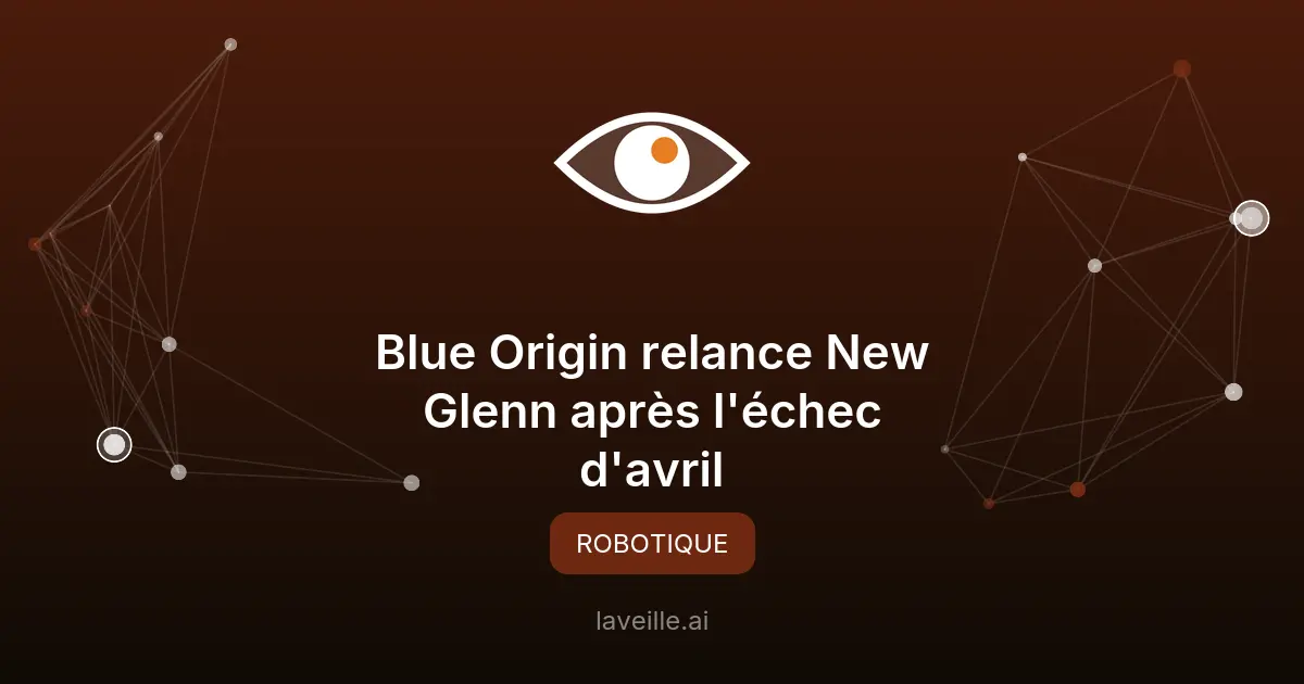 Blue Origin relance New Glenn après l'échec d'avril