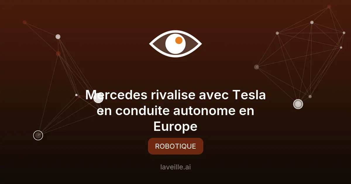 Mercedes rivalise avec Tesla en conduite autonome en Europe