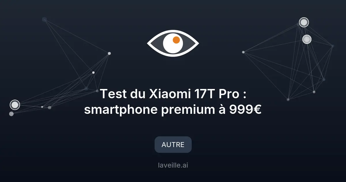 Test du Xiaomi 17T Pro : smartphone premium à 999€