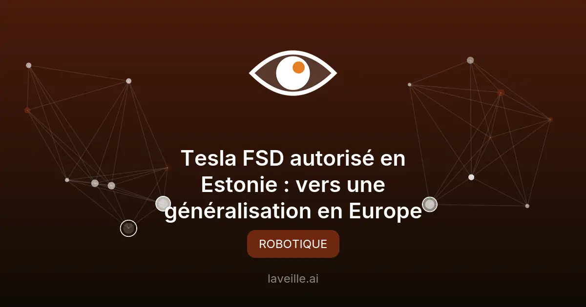 Tesla FSD autorisé en Estonie : vers une généralisation en Europe