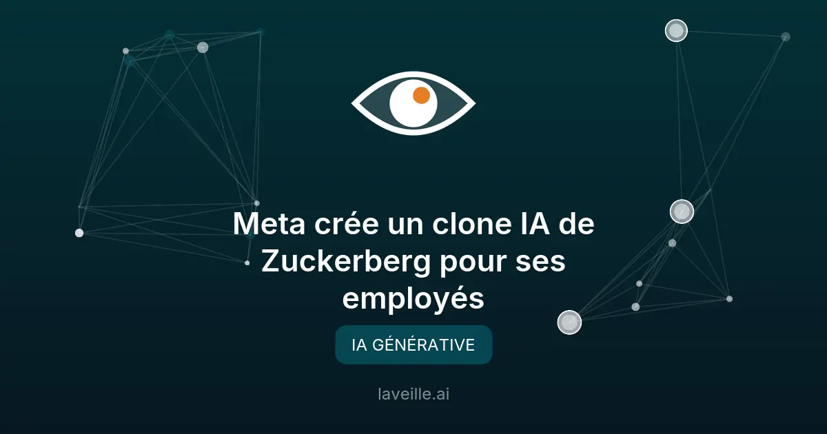 Meta crée un clone IA de Zuckerberg pour ses employés