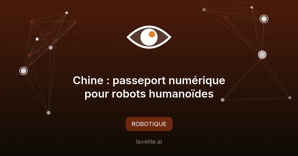 Chine : passeport numérique pour robots humanoïdes