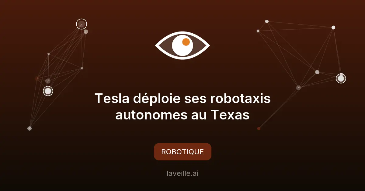 Tesla déploie ses robotaxis autonomes au Texas