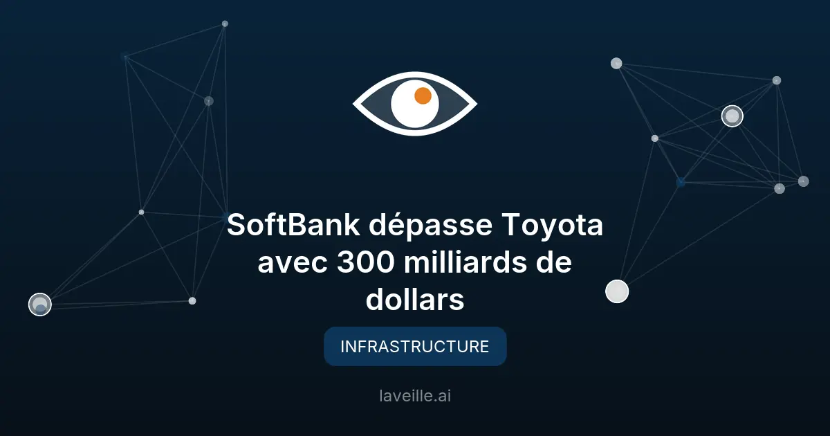 SoftBank dépasse Toyota avec 300 milliards de dollars