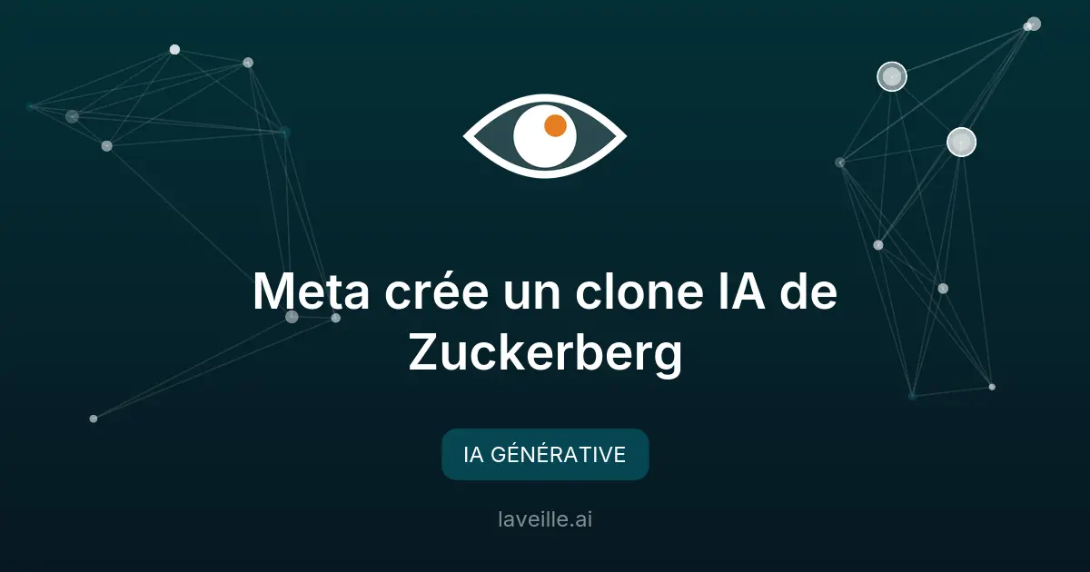 Meta crée un clone IA de Zuckerberg