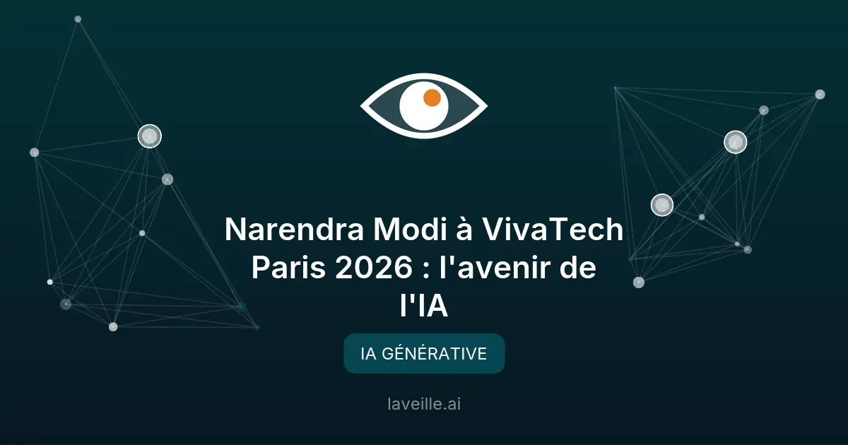Narendra Modi à VivaTech Paris 2026 : l'avenir de l'IA