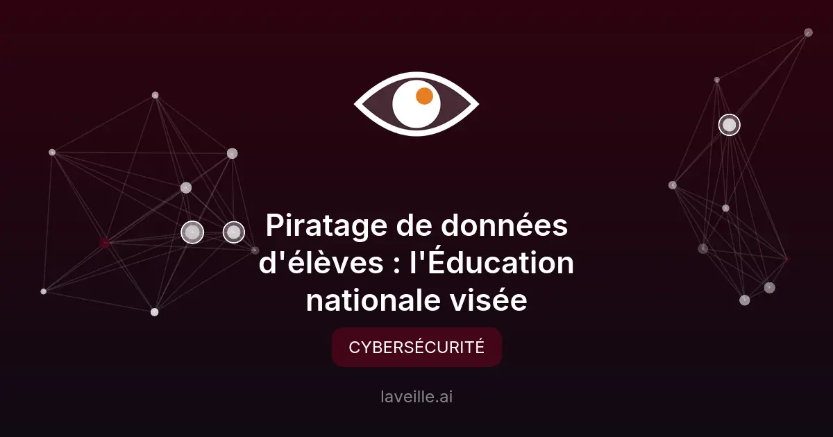 Piratage de données d'élèves : l'Éducation nationale visée