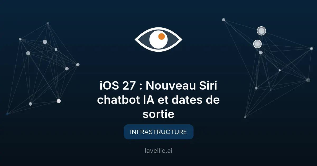 iOS 27 : Nouveau Siri chatbot IA et dates de sortie