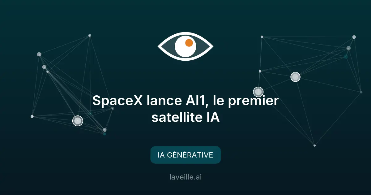 SpaceX lance AI1, le premier satellite IA