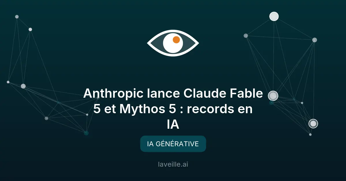 Anthropic lance Claude Fable 5 et Mythos 5 : records en IA