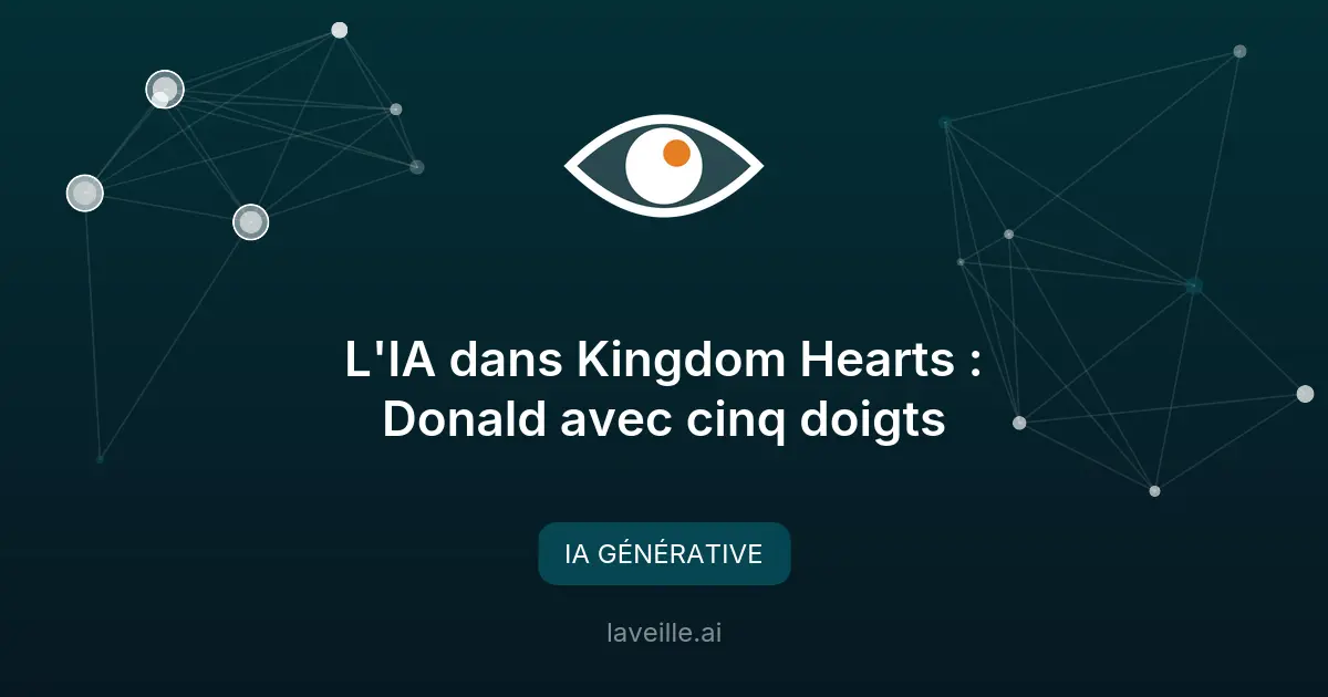 L'IA dans Kingdom Hearts : Donald avec cinq doigts