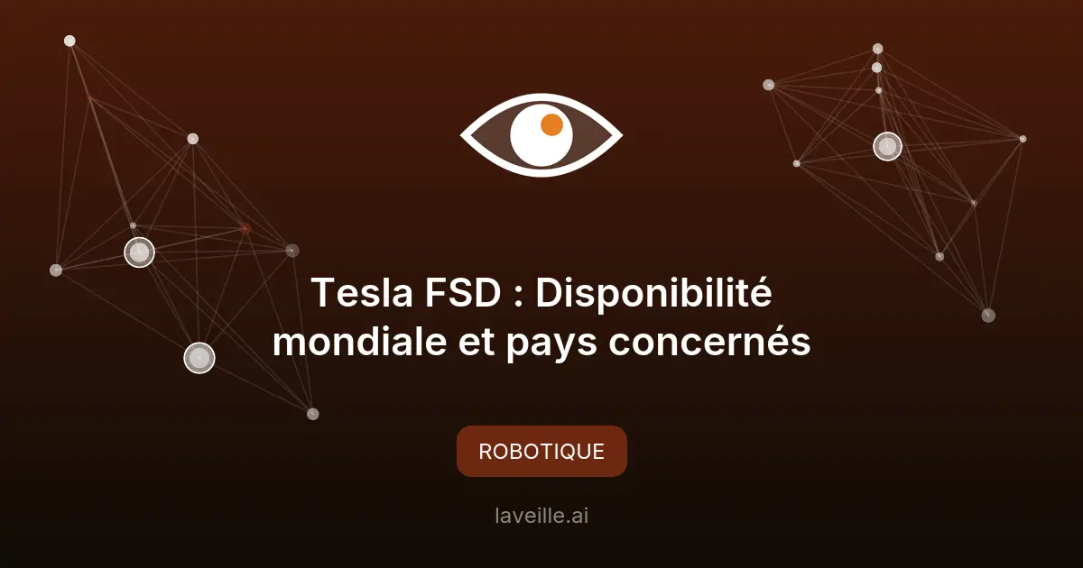 Tesla FSD : Disponibilité mondiale et pays concernés
