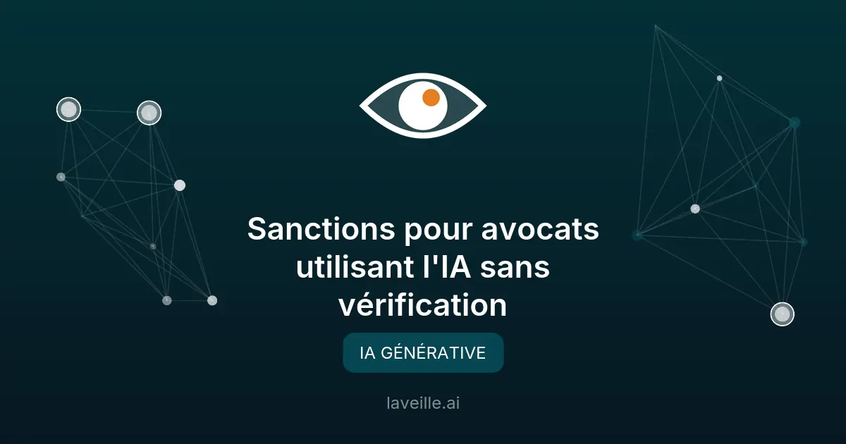 Sanctions pour avocats utilisant l'IA sans vérification