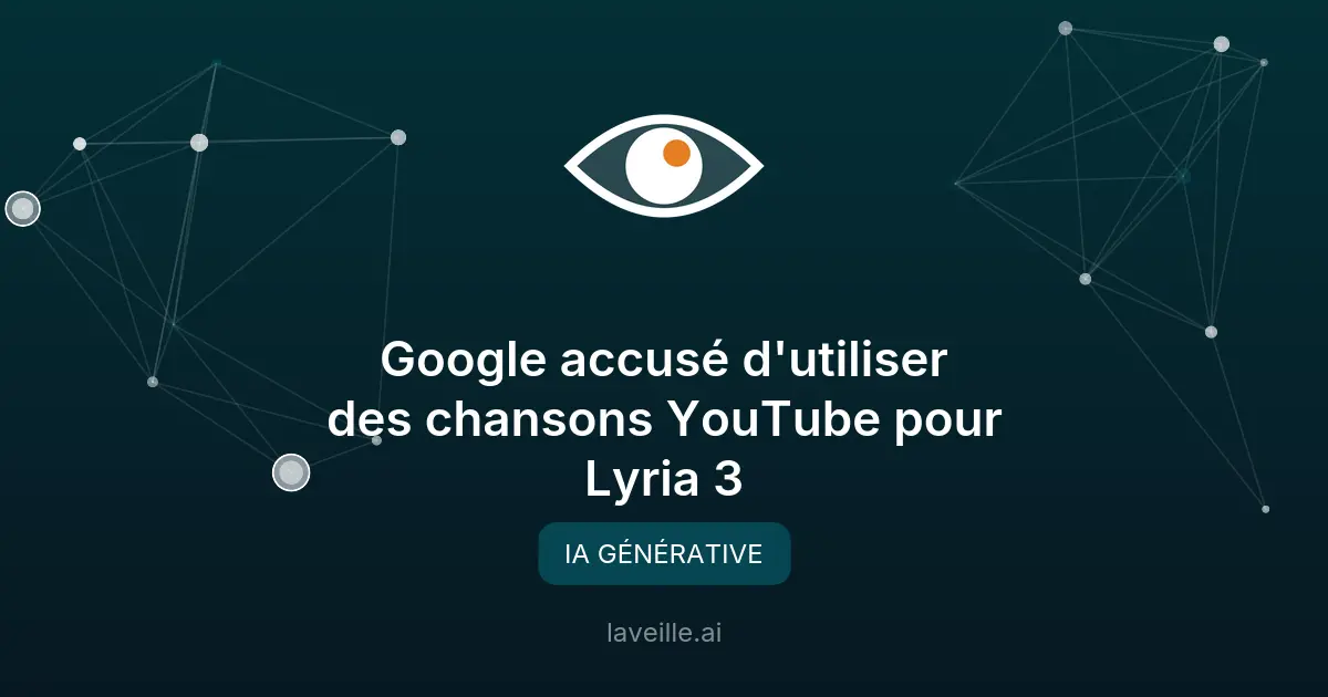 Google accusé d'utiliser des chansons YouTube pour Lyria 3