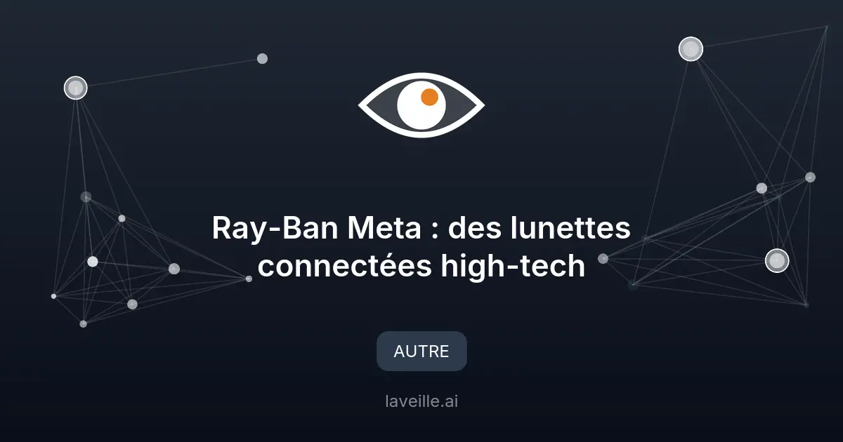 Ray-Ban Meta : des lunettes connectées high-tech