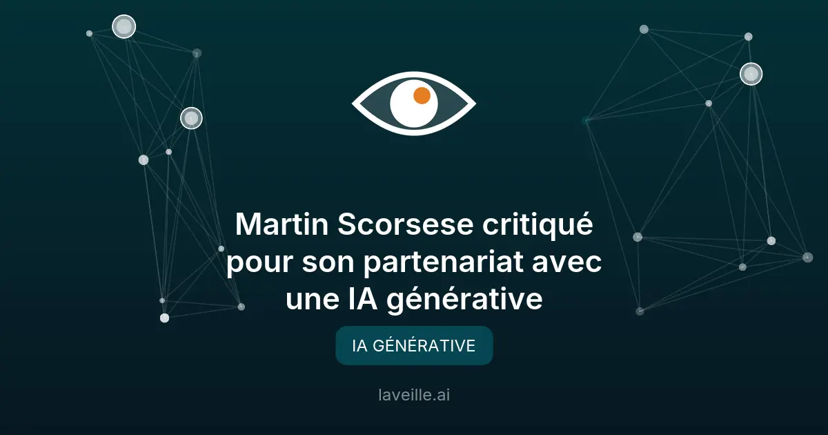Martin Scorsese critiqué pour son partenariat avec une IA générative