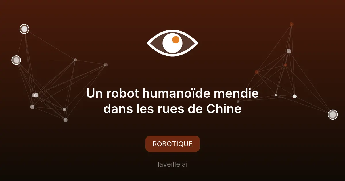 Un robot humanoïde mendie dans les rues de Chine