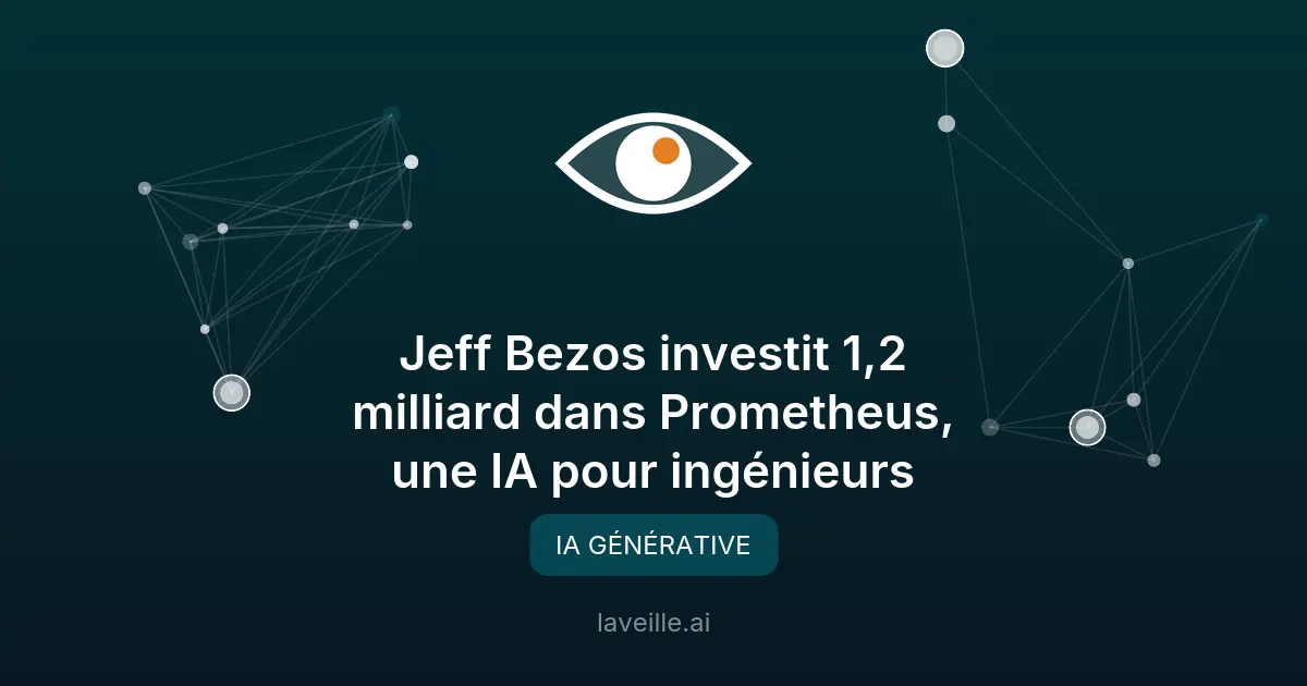 Jeff Bezos investit 1,2 milliard dans Prometheus, une IA pour ingénieurs