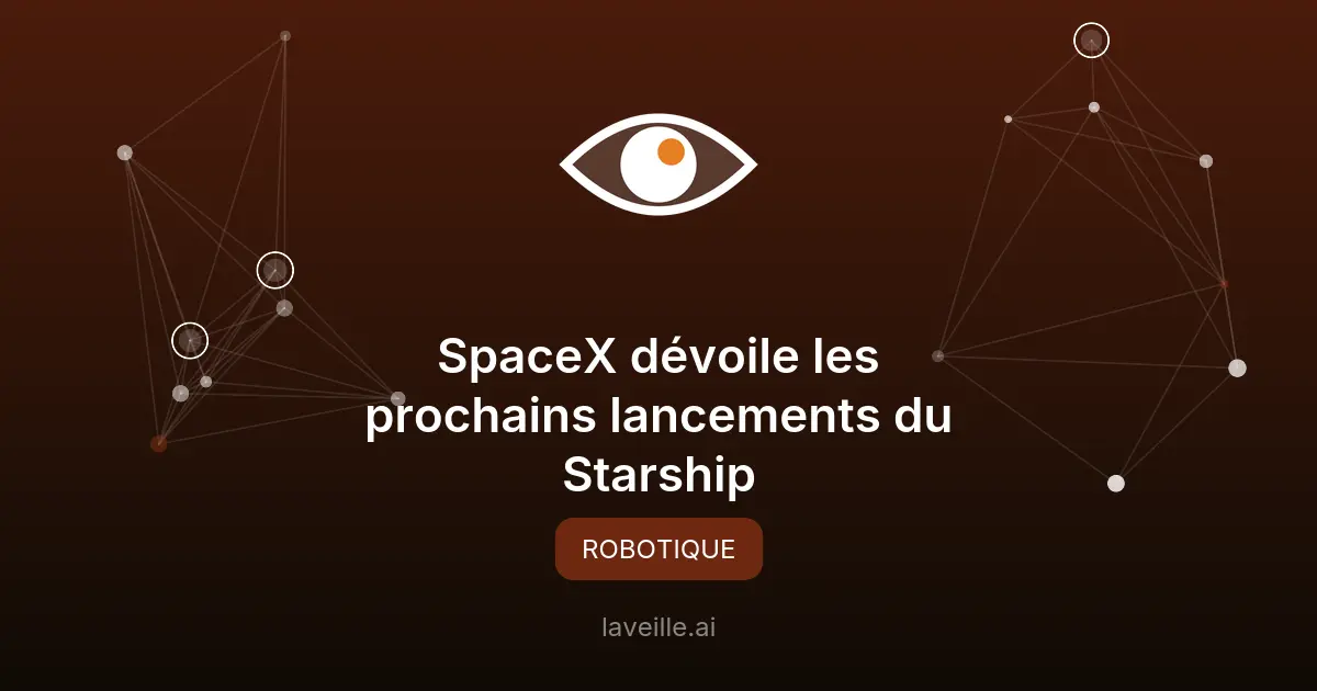 SpaceX dévoile les prochains lancements du Starship