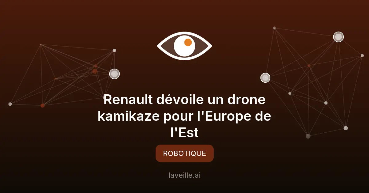 Renault dévoile un drone kamikaze pour l'Europe de l'Est