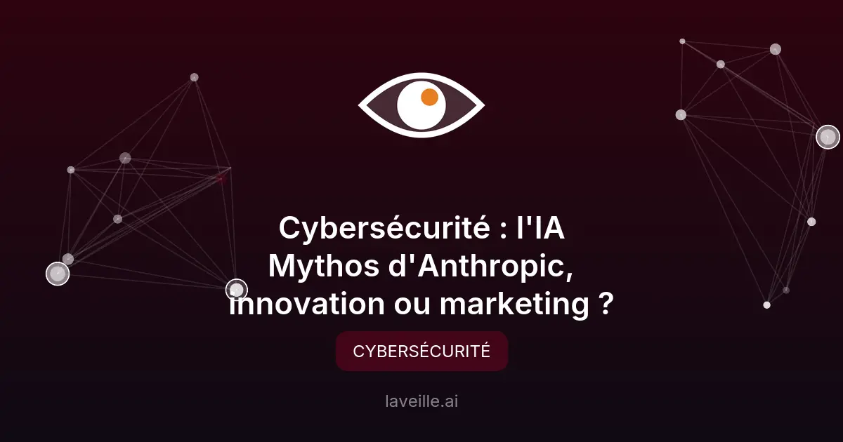 Cybersécurité : l'IA Mythos d'Anthropic, innovation ou marketing ?