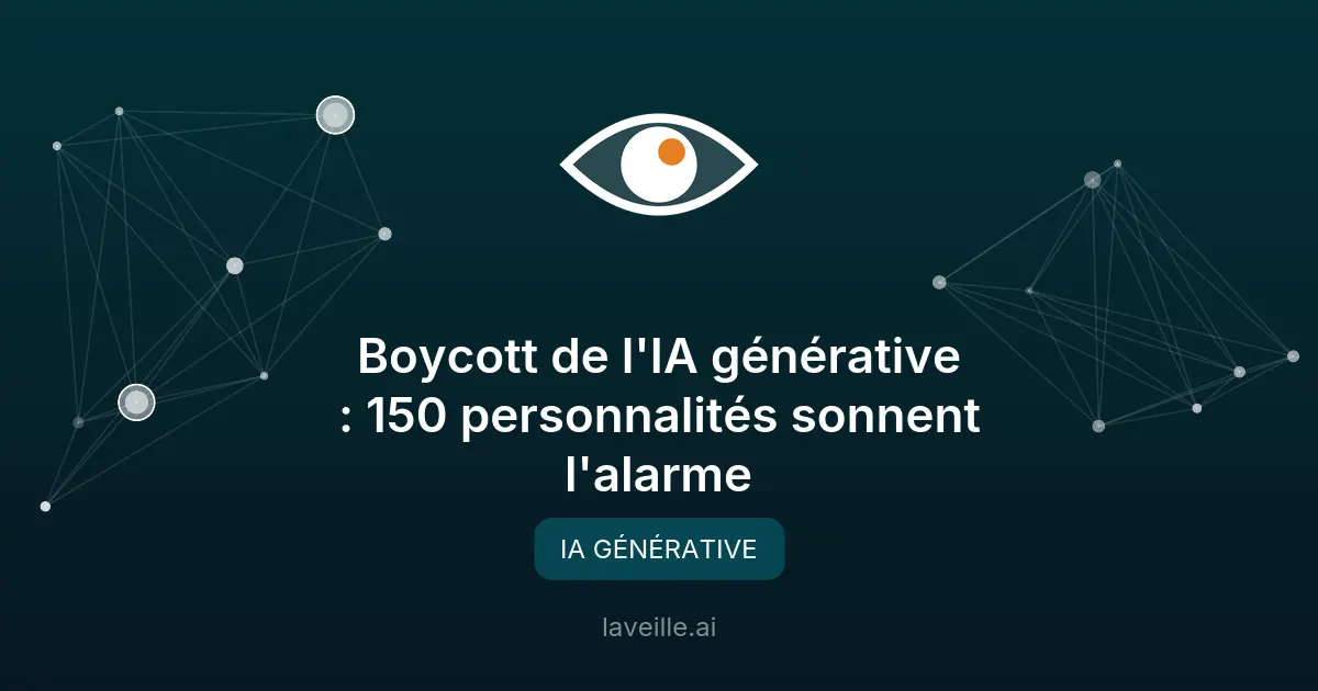 Boycott de l'IA générative : 150 personnalités sonnent l'alarme