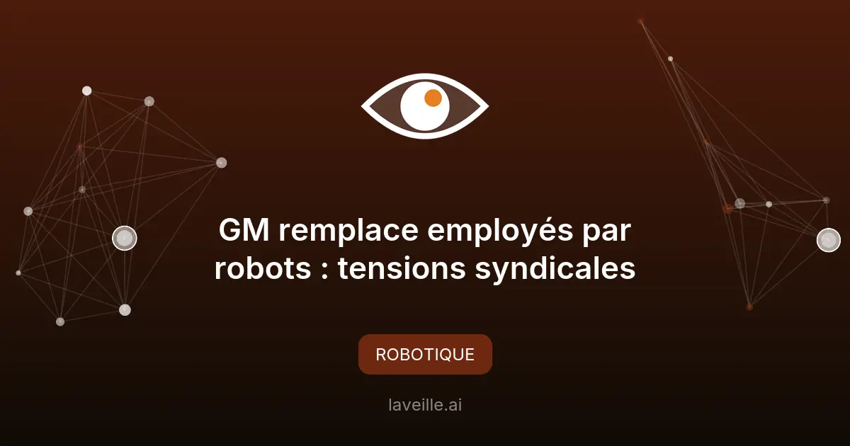 GM remplace employés par robots : tensions syndicales