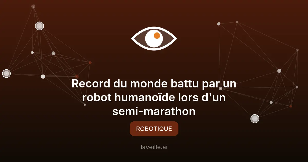 Record du monde battu par un robot humanoïde lors d'un semi-marathon