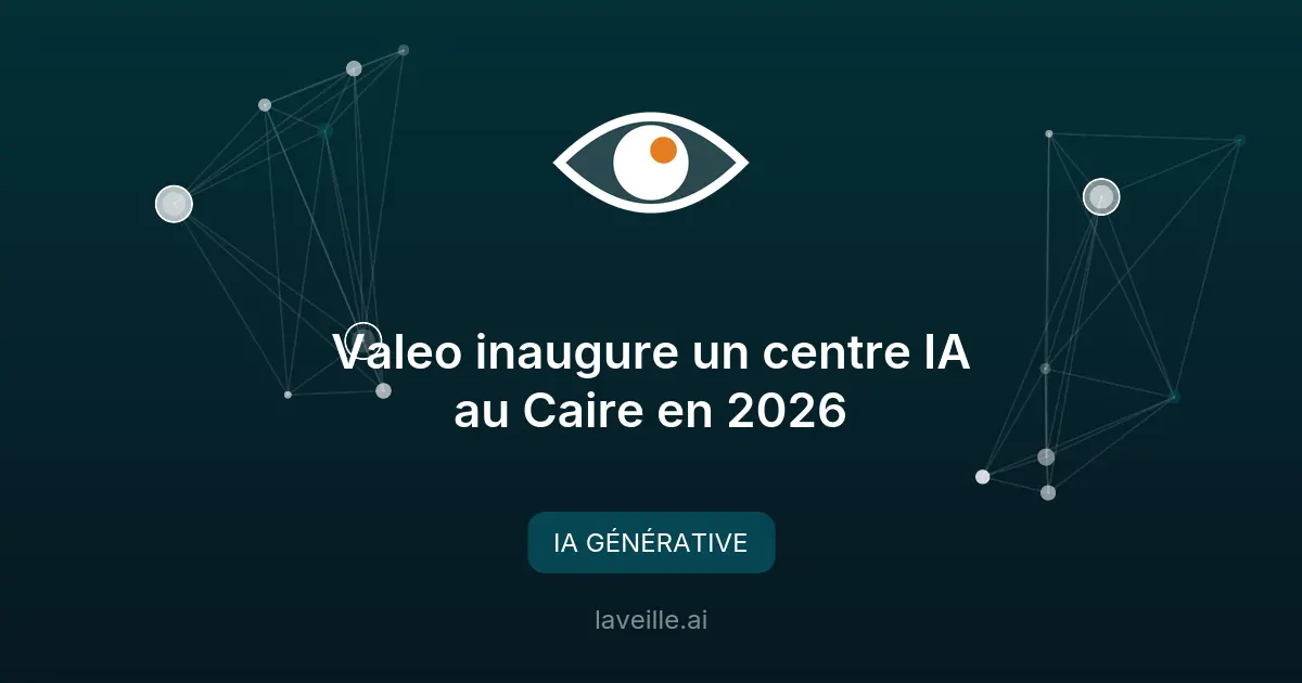 Valeo inaugure un centre IA au Caire en 2026