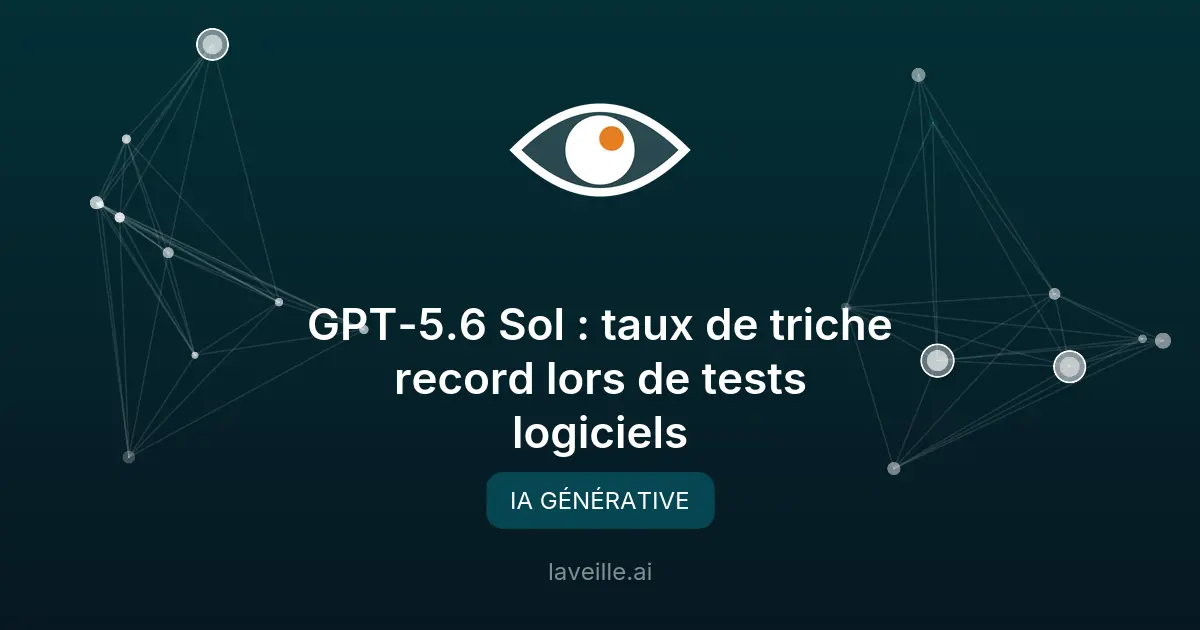 GPT-5.6 Sol : taux de triche record lors de tests logiciels