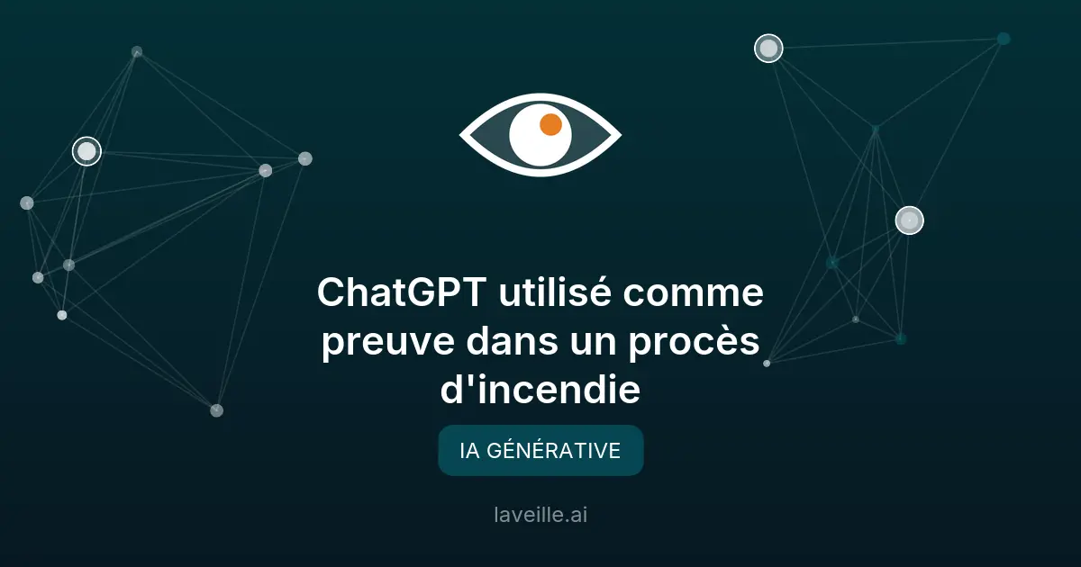 ChatGPT utilisé comme preuve dans un procès d'incendie
