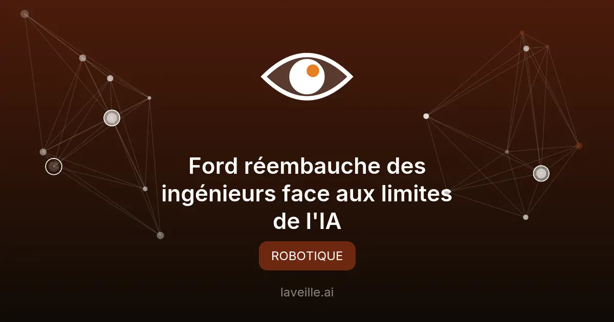 Ford réembauche des ingénieurs face aux limites de l'IA