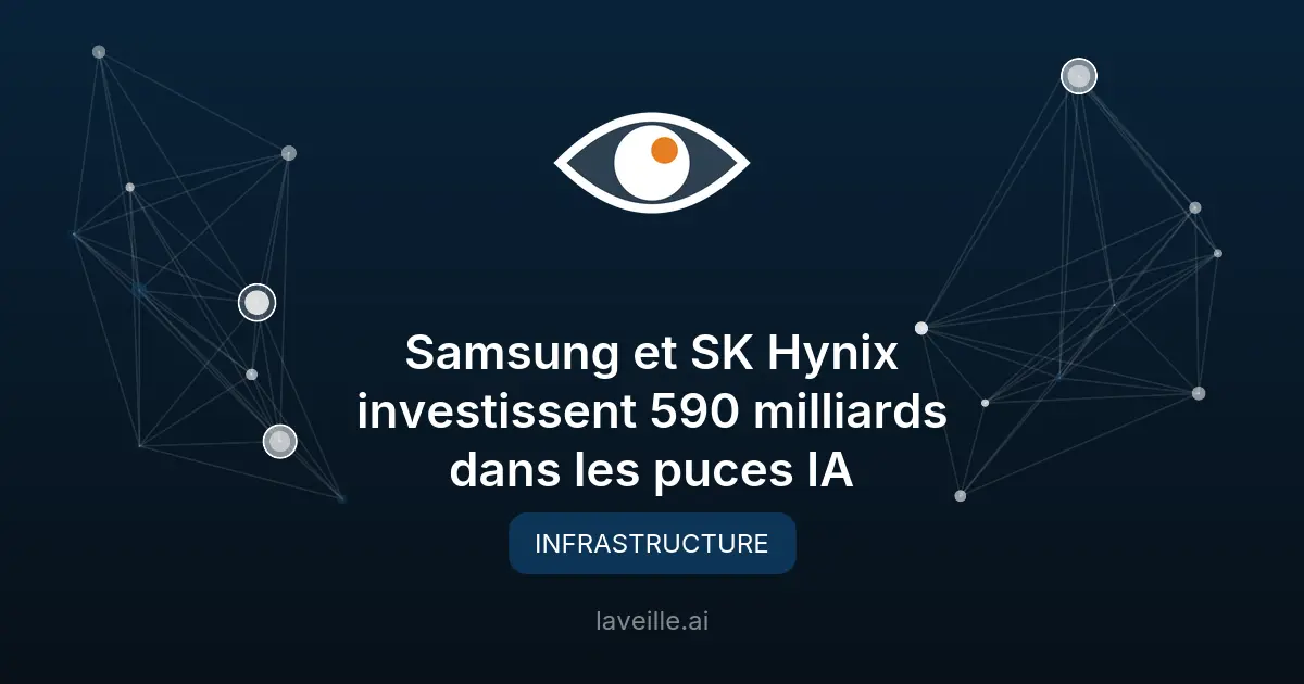 Samsung et SK Hynix investissent 590 milliards dans les puces IA