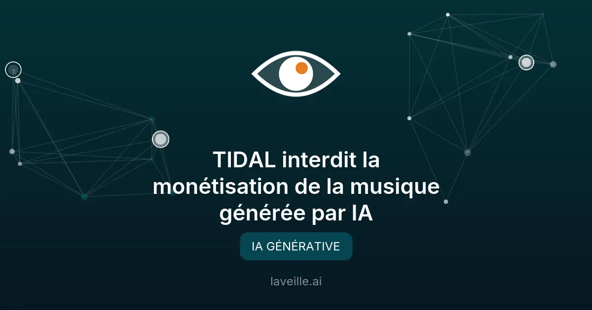 TIDAL interdit la monétisation de la musique générée par IA