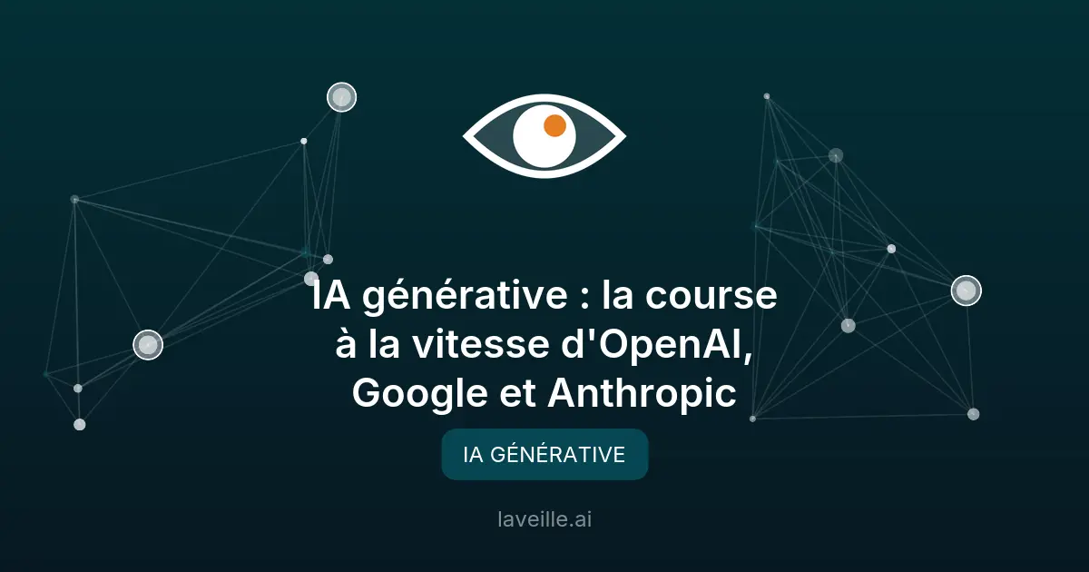 IA générative : la course à la vitesse d'OpenAI, Google et Anthropic