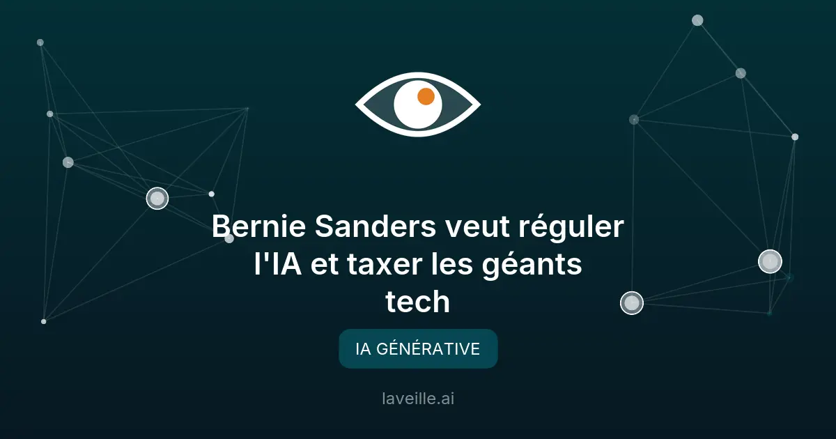 Bernie Sanders veut réguler l'IA et taxer les géants tech