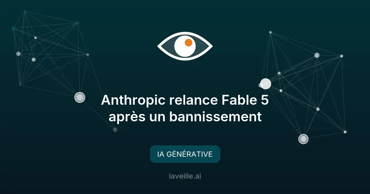 Anthropic relance Fable 5 après un bannissement