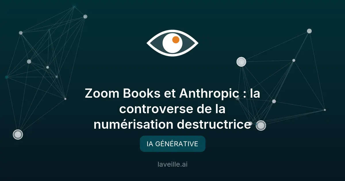 Zoom Books et Anthropic : la controverse de la numérisation destructrice