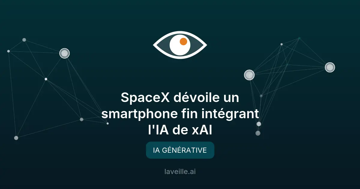 SpaceX dévoile un smartphone fin intégrant l'IA de xAI