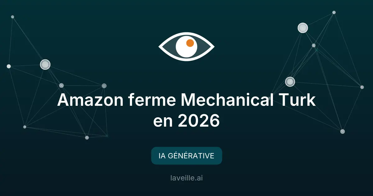 Amazon ferme Mechanical Turk en 2026