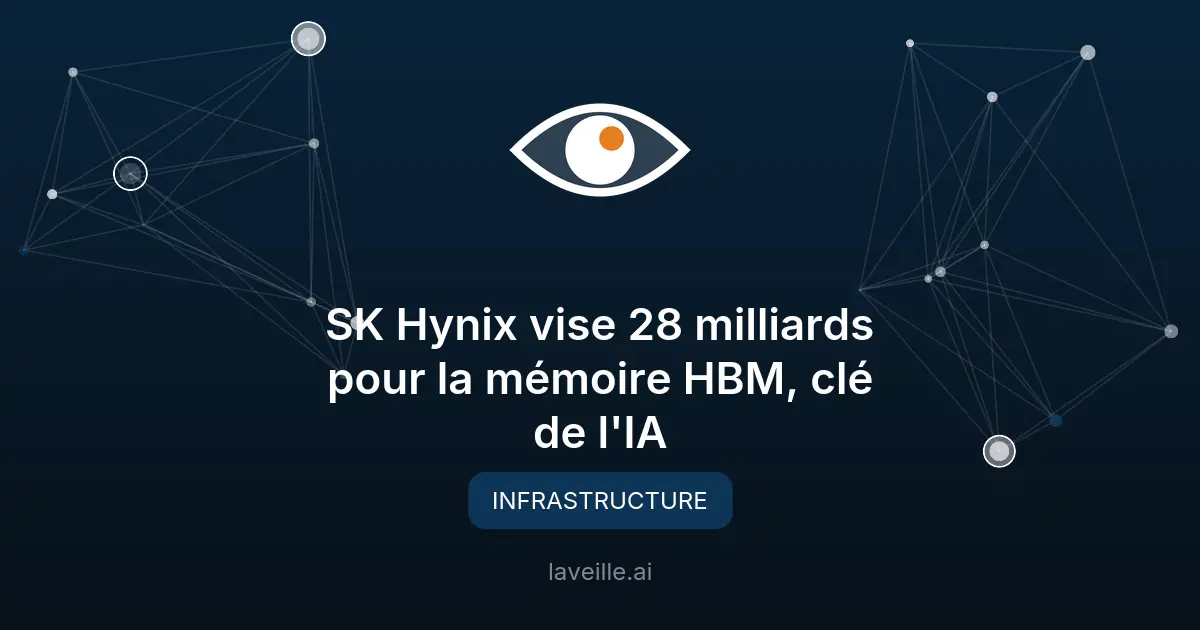 SK Hynix vise 28 milliards pour la mémoire HBM, clé de l'IA